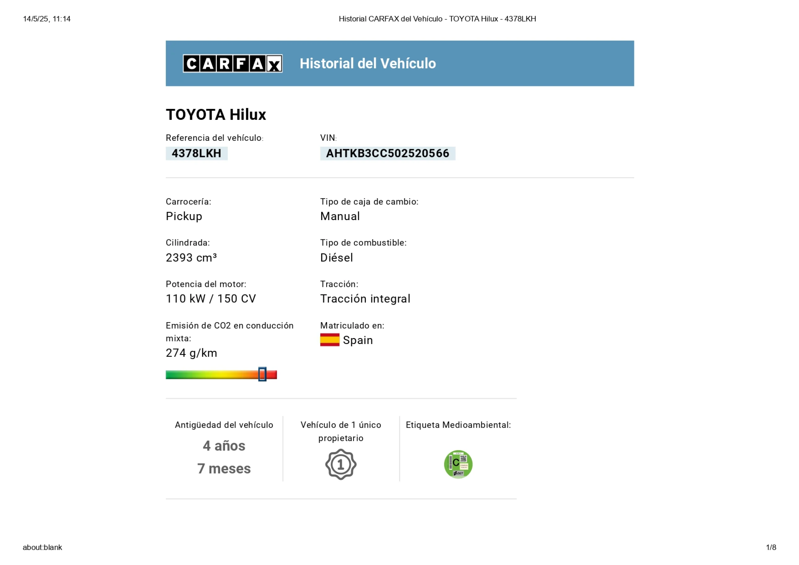 Toyota Hilux CABINA EXTRA 4X4 150 CV - Foto 11